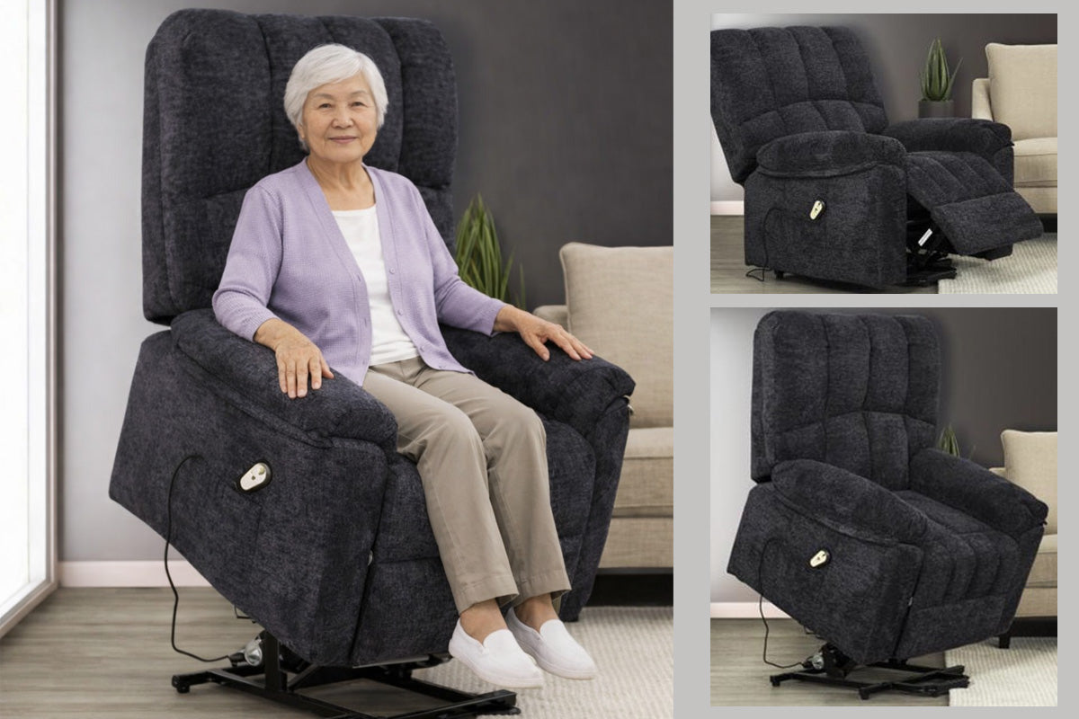 Best Sleep Lift Chair Core Midnight Ashmont Power Lift and Rise Chair