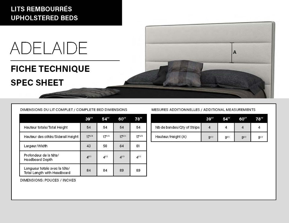 Julien Beaudoin Upholstered Fabric Beds Adelaide Upholstered Fabric Bed