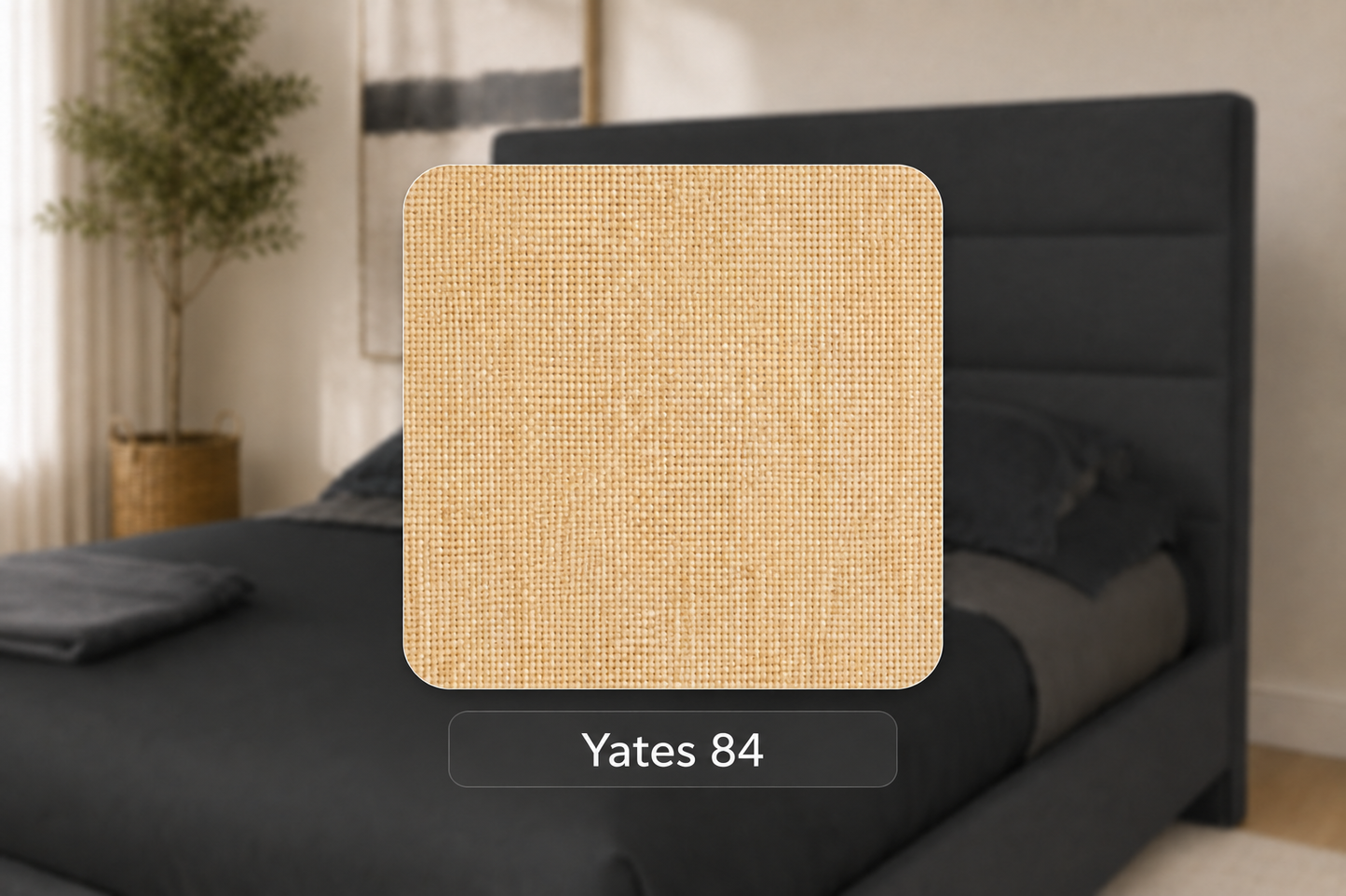 Julien Beaudoin Upholstered Fabric Beds Queen / Yates 84 Adam Upholstered Platform Bed, Absolute Footboard (No Boxspring Required)