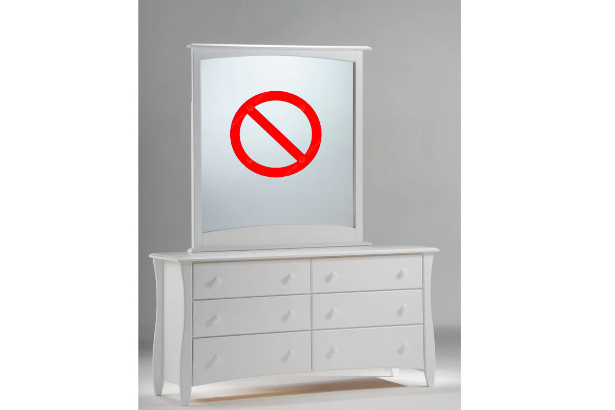 Night and Day Furniture Bedroom White Clove Dresser (no Mirror) - 6 Colours