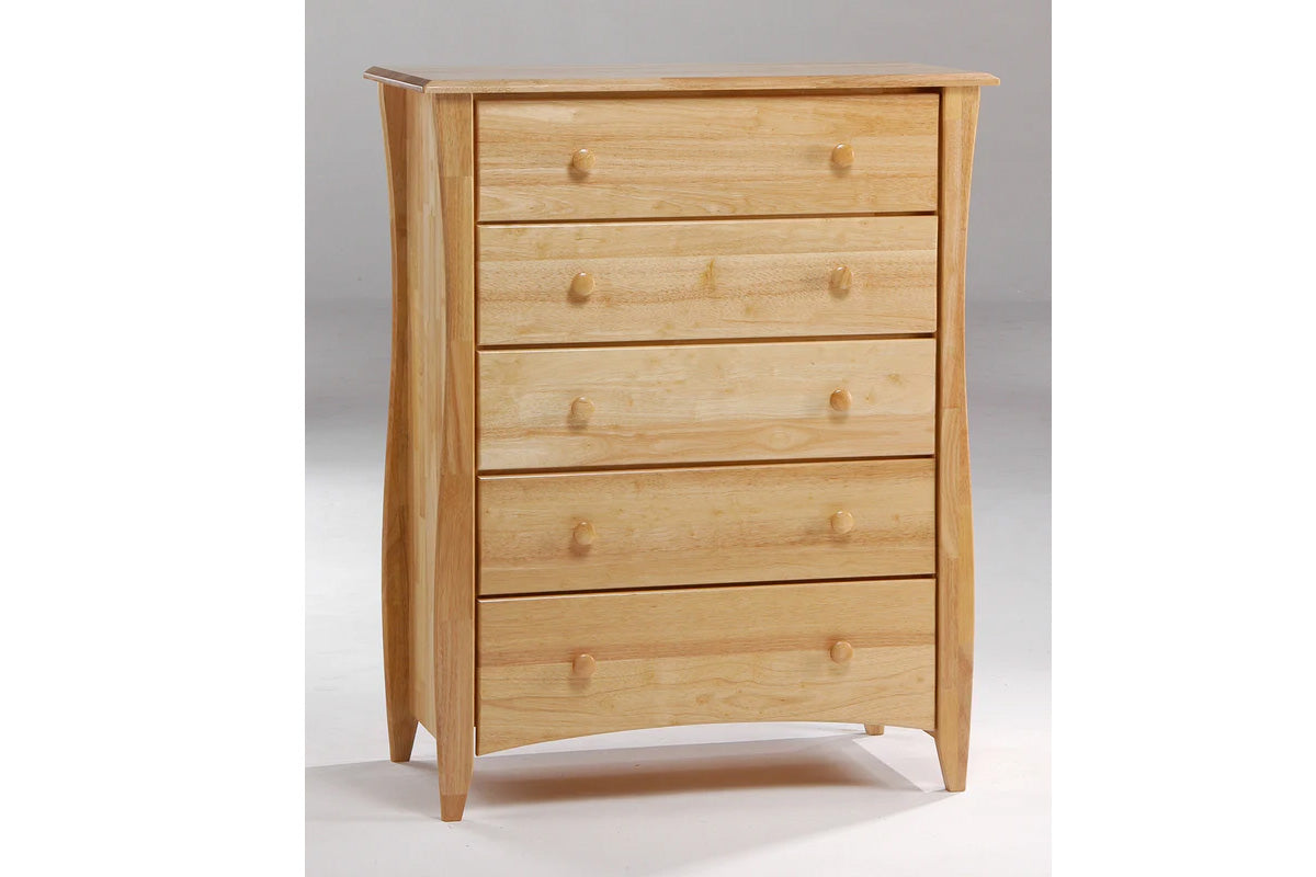 Night and Day Furniture Bedroom Natural Clove Chest - 5 Colours