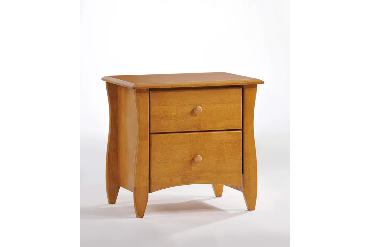 Night and Day Furniture Bedroom Medium Oak Clove Night Stand - 6 Colours