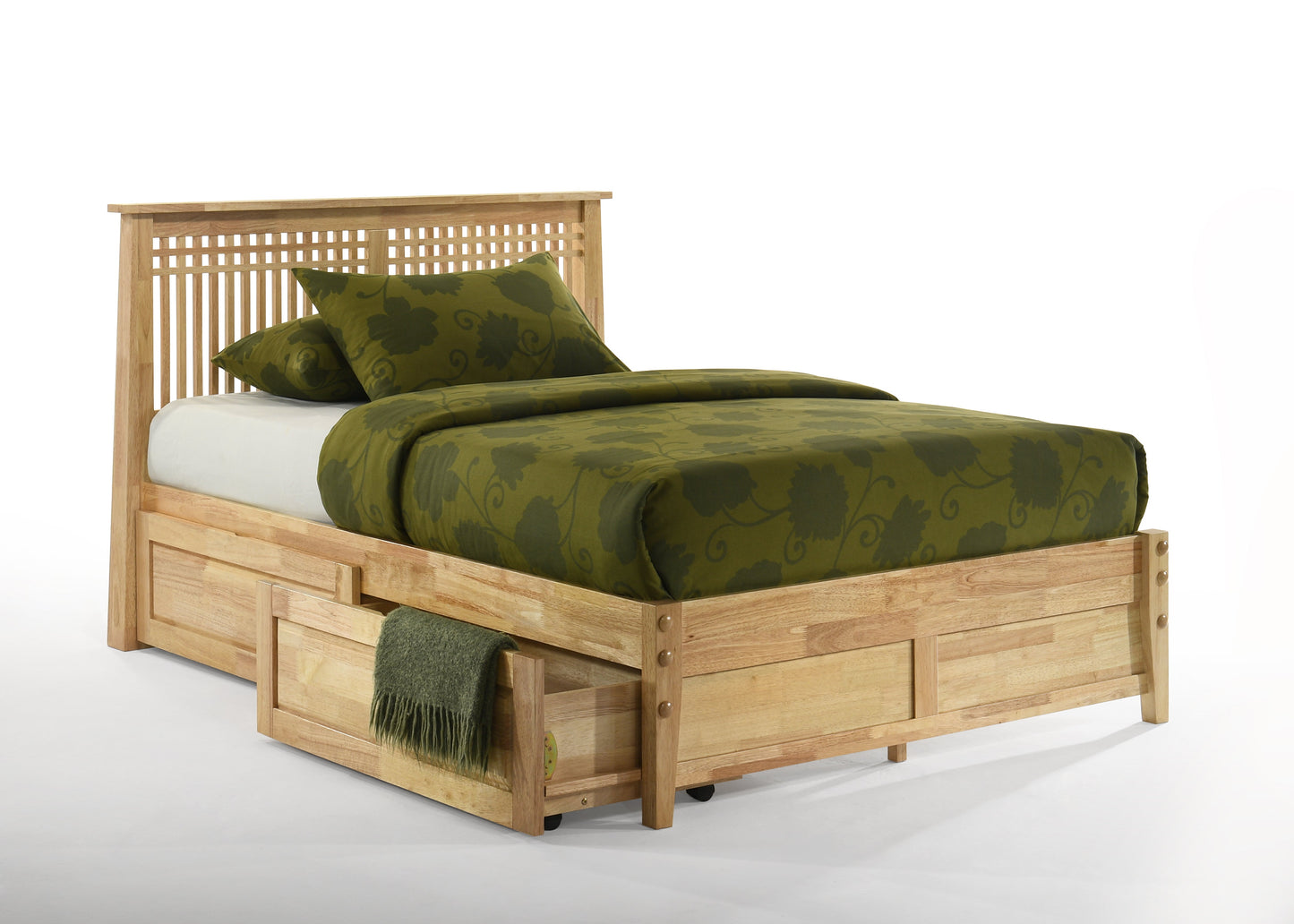 Night and Day Furniture Bedroom Full / Natural / 1 Pair Underbed Drawers Solstice (P-Series)