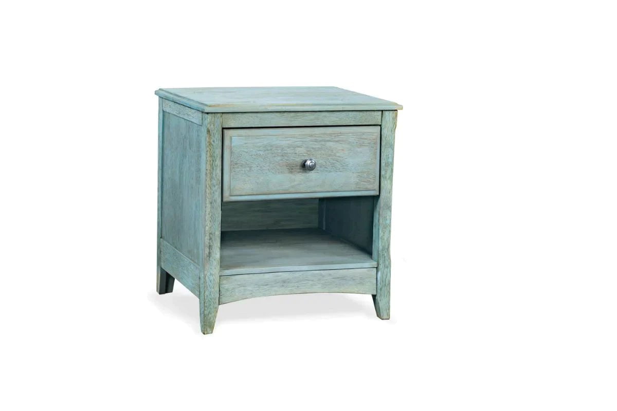 Night and Day Furniture Bedroom Antique Blue Secrets Nightstand - Many Colors To Choose From