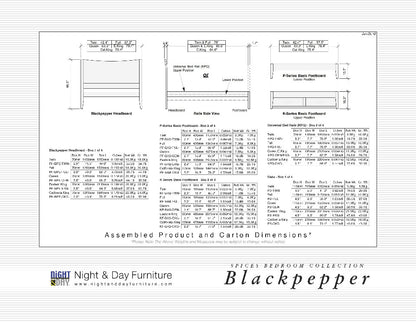Night and Day Furniture Platform Beds Blackpepper Platform Bed - 5 Finishes Available