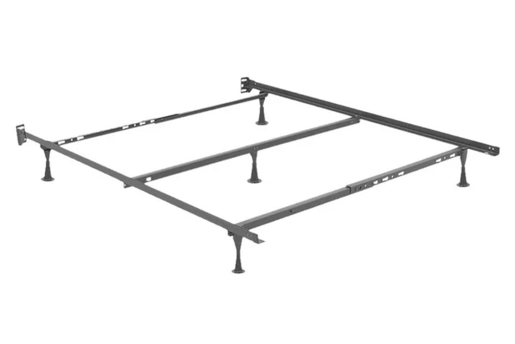 Heavy Duty Adjustable Twin/Full/Queen Metal Frame with Centre Support
