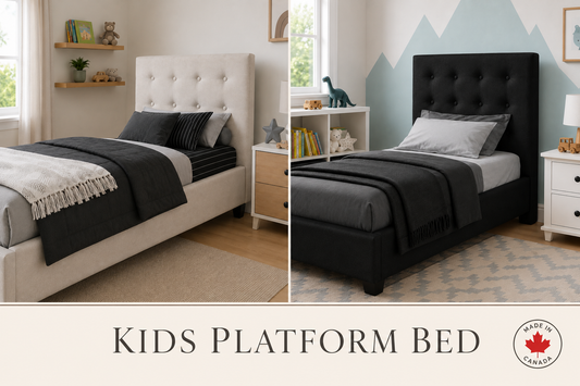 Adam Upholstered Kids Fabric Bed