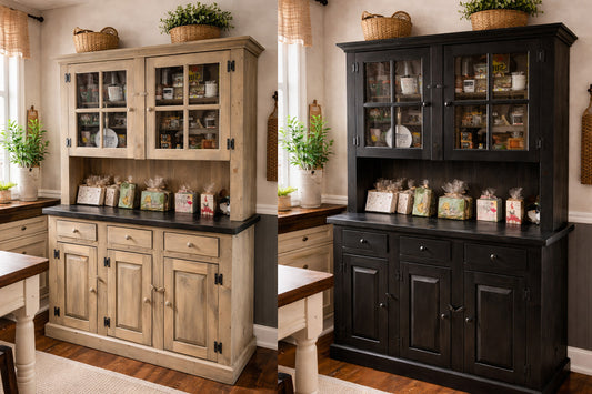 Best Sleep Centre Inc. Amish Pine 3 Door Sideboard Hutch