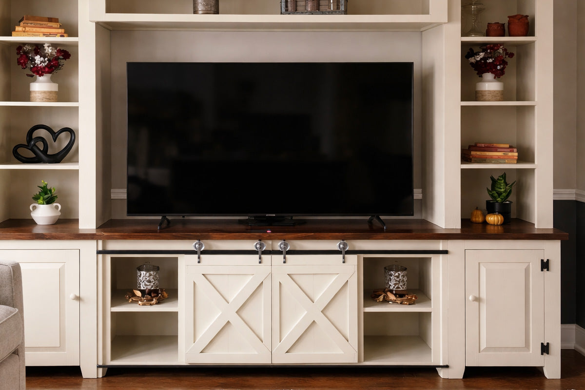 Best Sleep Centre Inc. Amish Pine Media Wall Unit