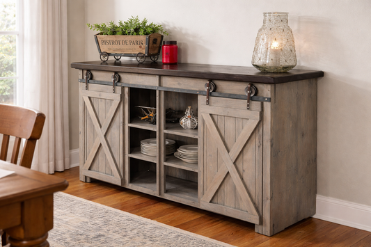 Best Sleep Centre Inc. Amish 42" Sliding Barn Door Sideboard