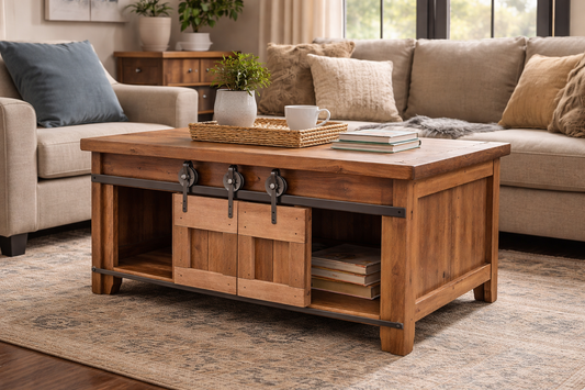 Best Sleep Centre Inc. Amish Sliding Door Coffee Table