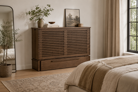 Best Sleep Centre Inc. Murphy Cabinet Beds Louvre Murphy Cabinet Queen Frame Normandy