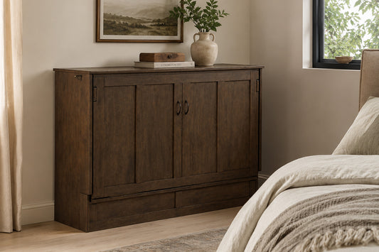 Best Sleep Centre Inc. Murphy Cabinet Beds Normandy Express Murphy Cabinet Bed - Queen Size (2 Colours)