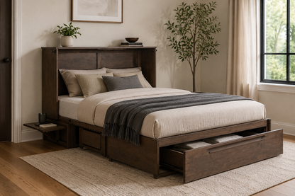 Best Sleep Centre Inc. Murphy Cabinet Beds Louvre Murphy Cabinet Bed | IN-STOCK