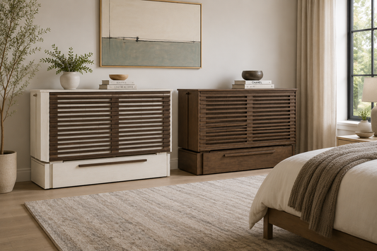Best Sleep Centre Inc. Murphy Cabinet Beds Louvre Murphy Cabinet Bed | IN-STOCK
