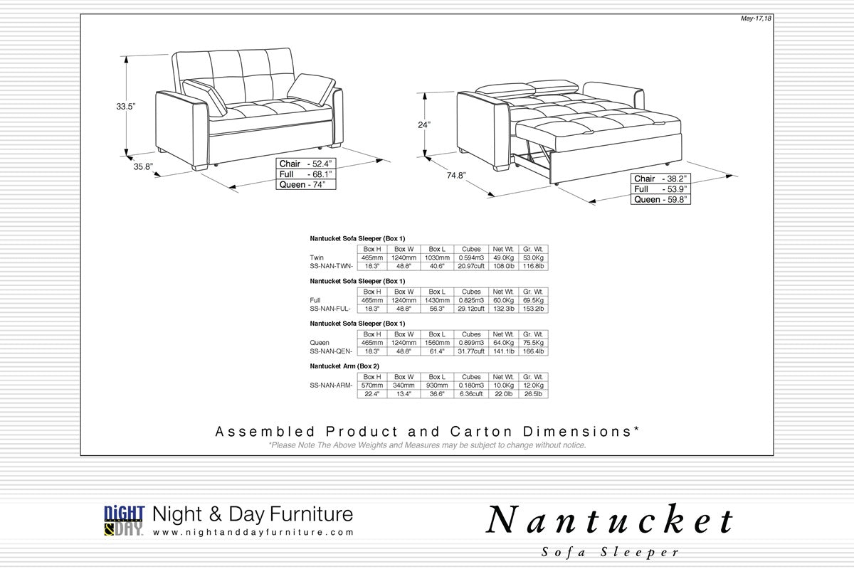 Best Sleep Centre Inc. Sofa Bed Nantucket Sofa Sleeper