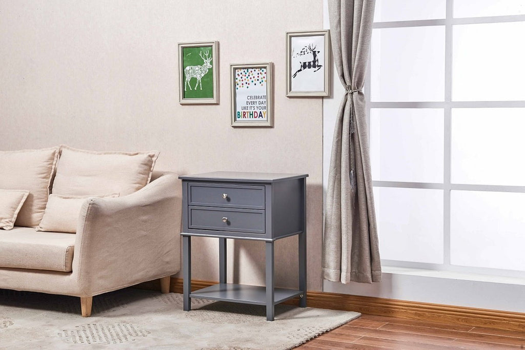 Best Sleep Direct Opportunity Buys Sierra 2-Drawer Side Table