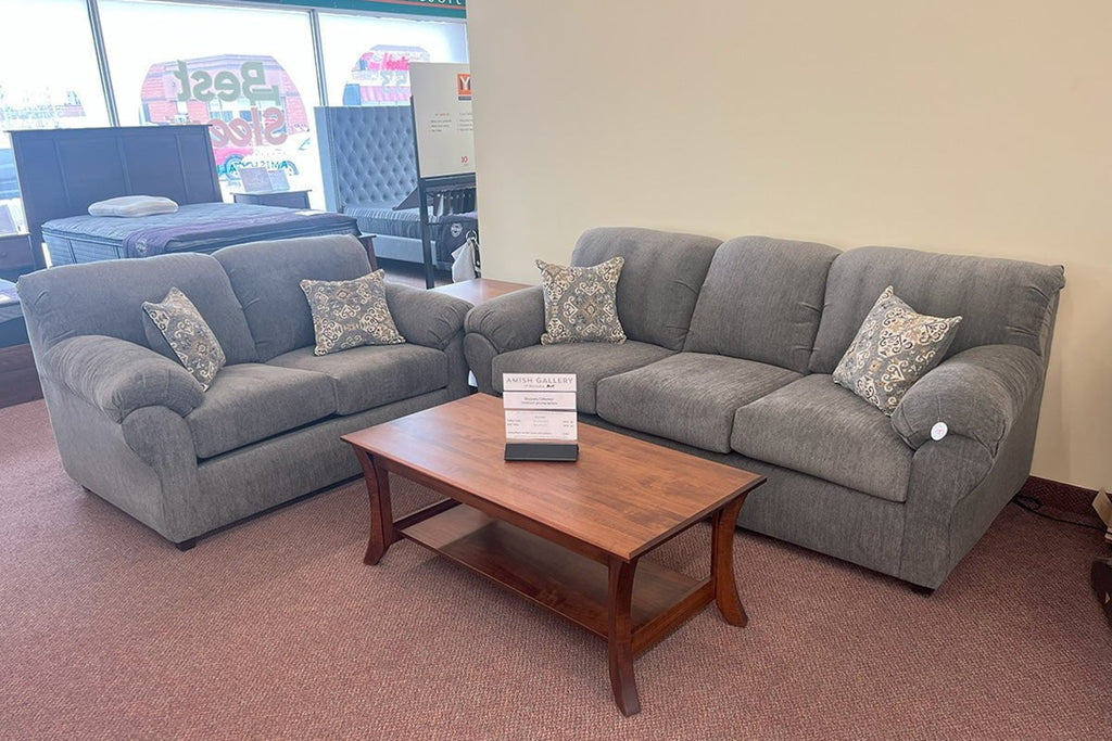 Best Sleep Direct Opportunity Buys Winton Sofa Loveseat Set (Available in Grey) CLEARANCE