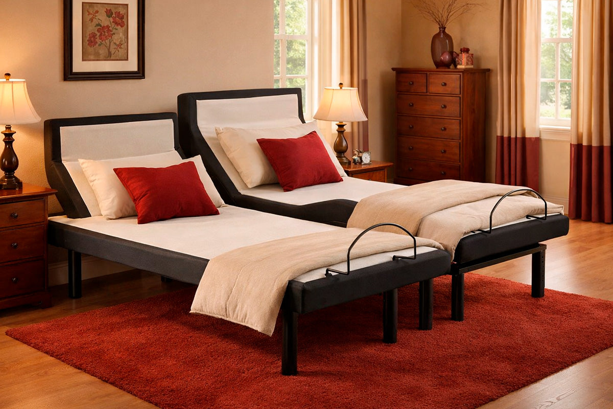 Best Sleep Electric Adjustable Beds Prodigy Lumbar 2.0 Split King Lifestyle Adjustable Base