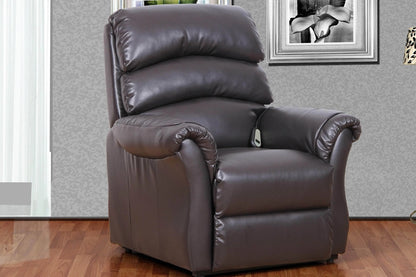 Best Sleep Lift Chair Bonded Leather Dark Brown Fresna Lift Chair