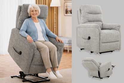 Best Sleep Lift Chair Grey Amalie Power Lift Chair