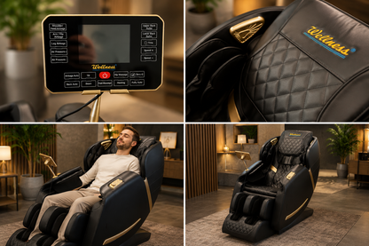 Best Sleep Massage Chairs Black Zero Gravity Full Body Massage Chair - Price Includes Taxes & Delivery (Winnipeg)