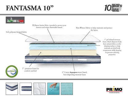 Best Sleep Mattress RV Queen Short / Mattress Only Fantasma 10" RV Mattress
