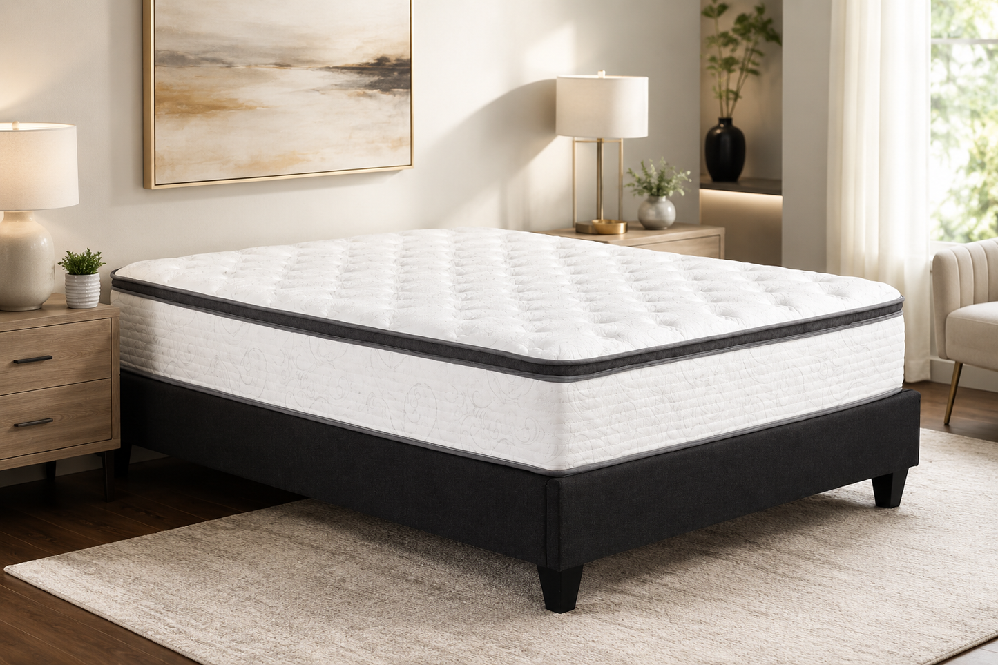 Best Sleep Mattress Fuzion Euro Top 12" Pocket Coil - Bed in a Box