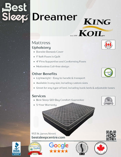 Best Sleep Mattress Dreamer Budget Mattress