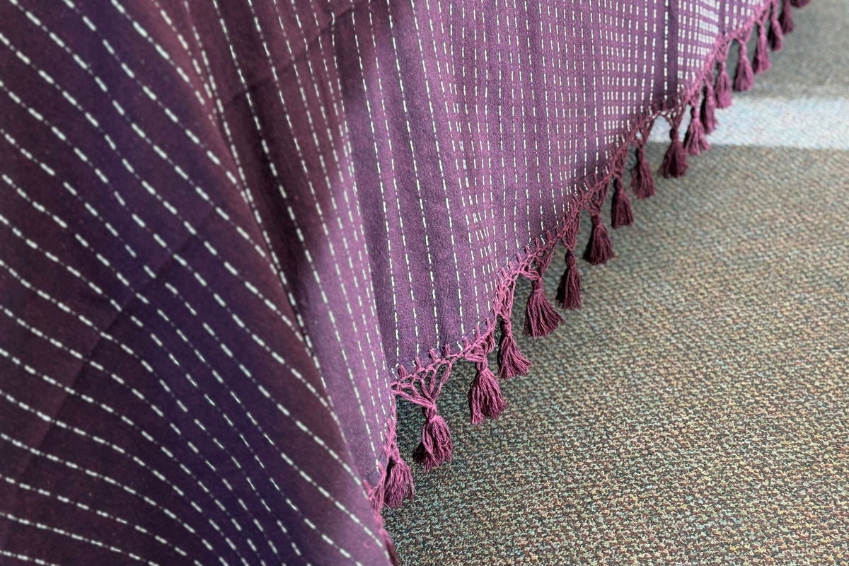 Biuluz Telar Sleep Accessories Traditional Oaxacan Artisan Bedspread - Hand-Crafted, Loom Spun - Turquoise