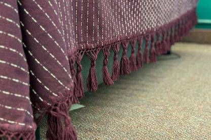 Biuluz Telar Sleep Accessories Traditional Oaxacan Artisan Bedspread - Hand-Crafted, Loom Spun - Turquoise