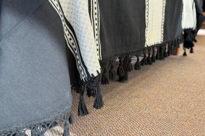 Biuluz Telar Sleep Accessories Traditional Oaxacan Artisan Bedspread - Hand-Crafted, Loom Spun - Turquoise