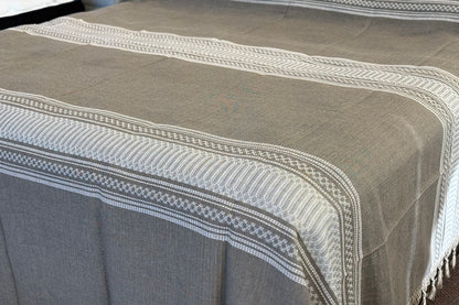 Biuluz Telar Sleep Accessories Traditional Oaxacan Artisan Bedspread - Hand-Crafted, Loom Spun - Turquoise