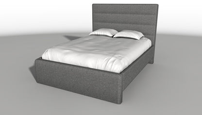 Julien Beaudoin Upholstered Fabric Beds Queen / Motion 59 Adam Upholstered Platform Bed, Absolute Footboard (No Boxspring Required)