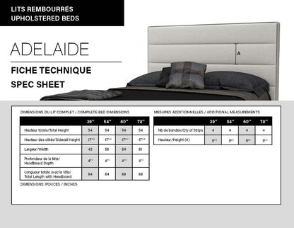 Julien Beaudoin Upholstered Fabric Beds Adelaide Upholstered Fabric Bed