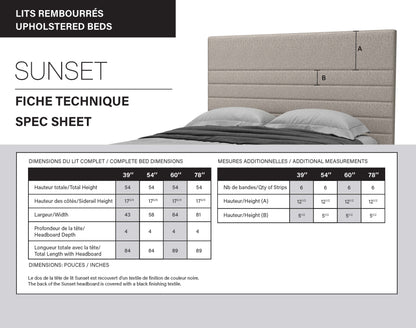 Julien Beaudoin Upholstered Fabric Beds Sunset Upholstered Kids Fabric Bed (Headboard Only)