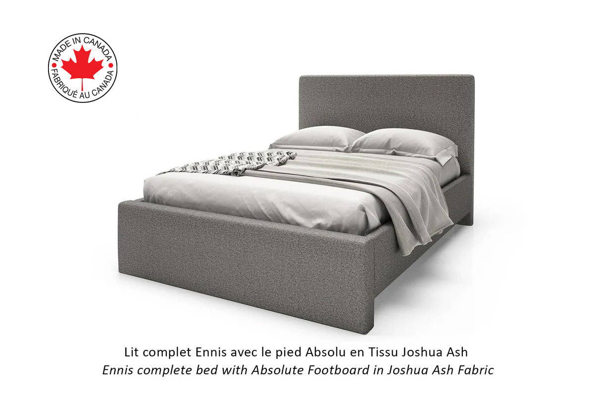 Julien Beaudoin Upholstered Fabric Beds Ennis Upholstered Fabric Platform Bed with Absolute Footboard (Boxspring Required)