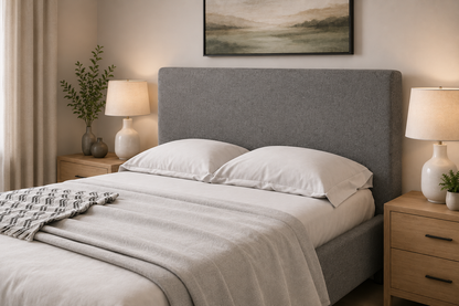 Julien Beaudoin Upholstered Fabric Beds Ennis Upholstered Fabric Headboard
