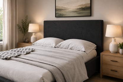 Julien Beaudoin Upholstered Fabric Beds Ennis Upholstered Fabric Headboard