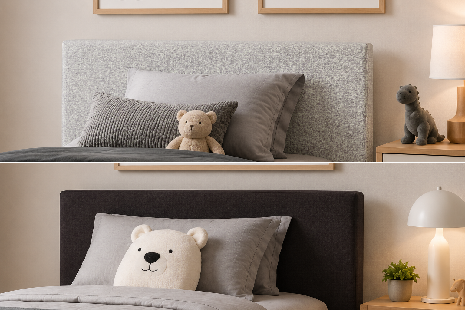Julien Beaudoin Upholstered Fabric Beds Ennis Upholstered Kids Fabric Headboard