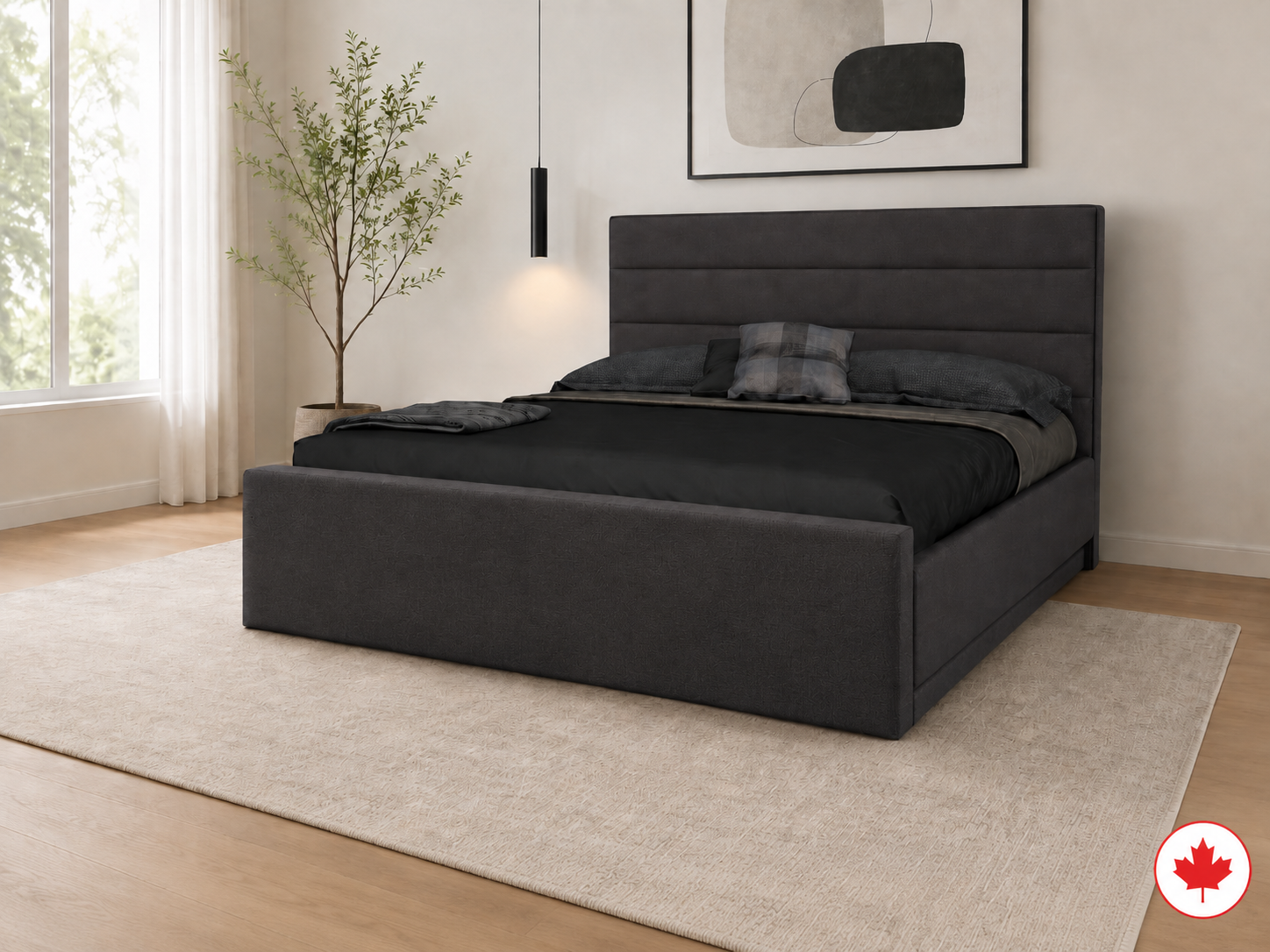 Julien Beaudoin Upholstered Fabric Beds Adelaide Upholstered Platform Bed (No Boxspring Required)