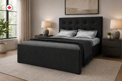 Julien Beaudoin Upholstered Fabric Beds Adam Upholstered Platform Bed, Absolute Footboard (Boxspring Required)