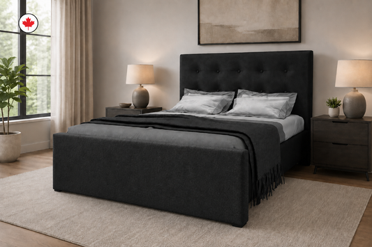 Julien Beaudoin Upholstered Fabric Beds Adam Upholstered Platform Bed, Absolute Footboard (Boxspring Required)