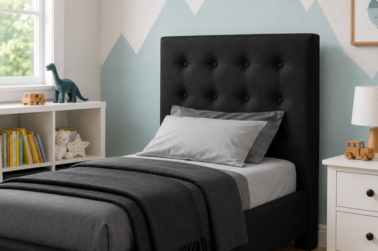 Julien Beaudoin Upholstered Fabric Beds Adam Upholstered Kids Bed (Headboard Only)