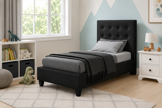 Julien Beaudoin Upholstered Fabric Beds Adam Upholstered Kids Fabric Bed