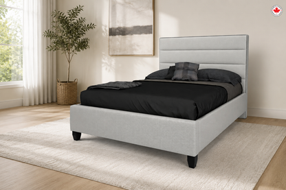 Julien Beaudoin Upholstered Fabric Beds Full / Woodland Footboard Adelaide Upholstered Platform Bed (Boxspring Required)