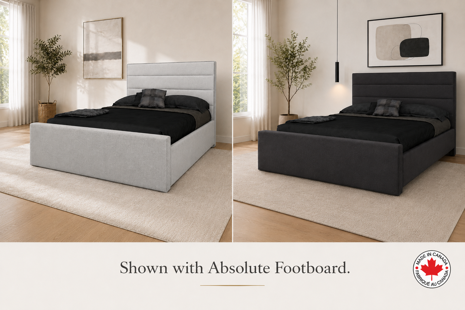 Julien Beaudoin Upholstered Fabric Beds Adelaide Upholstered Bed – Box Spring Required | Multiple Fabric Colours