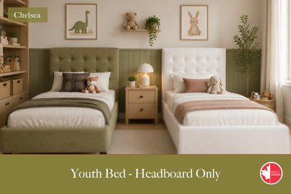 Julien Beaudoin Upholstered Fabric Beds Chelsea Upholstered Kids Headboard Only | Multiple Fabric Colours