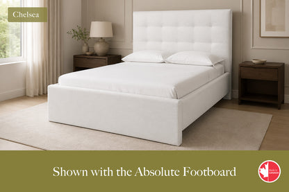 Julien Beaudoin Upholstered Fabric Beds Chelsea Upholstered Platform Bed – No Box Spring Required | Multiple Fabric Colours