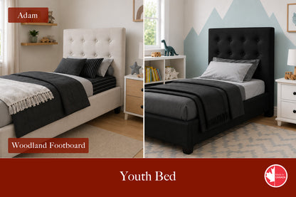 Julien Beaudoin Upholstered Fabric Beds Adam  Upholstered Kids Platform Bed | Multiple Fabric Colours